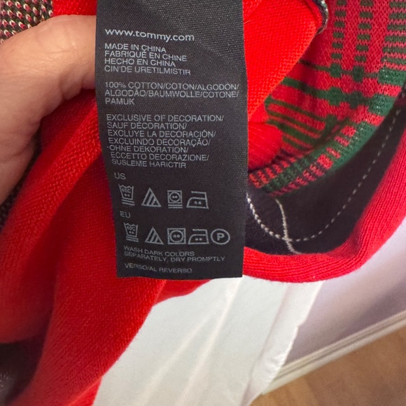 Tommy Hilfiger Short Sleeve Plaid Sweater Dress – XL (Like New, Without Tags) - Picture 6 of 7